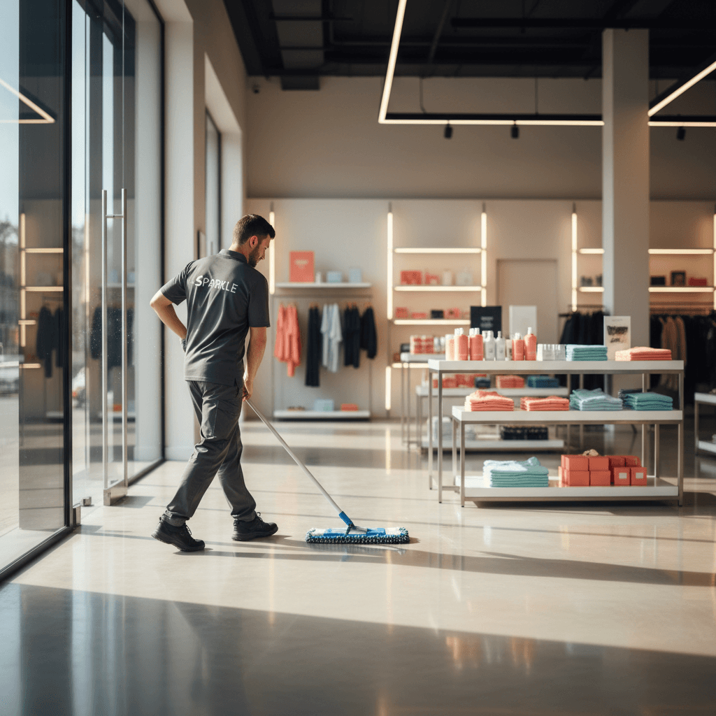 Retail space cleaning